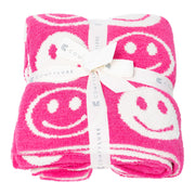 Plush Smiley Face Blanket