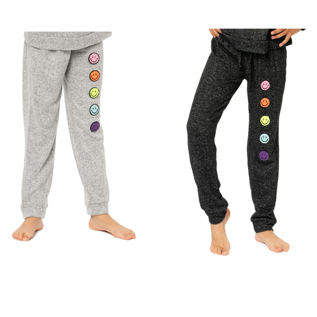 【threetimes】25HS★ (S,M) Cheeky Sweatpants girls essential sunday logo fleece sweatpants | girls