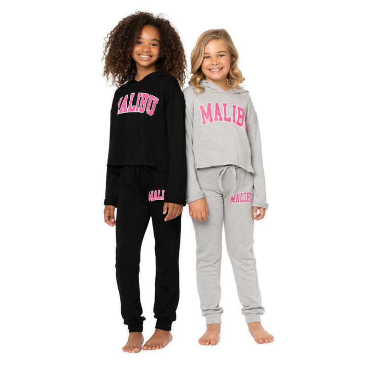 Girl's (8-14) Butter Fleece Sweatpants with "MALIBU" Screen