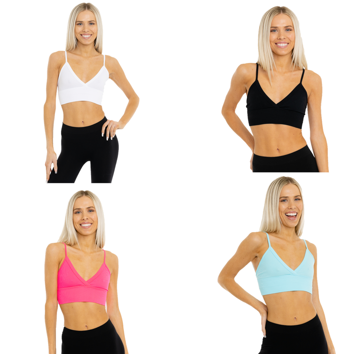 Junior's Ribbed Triangle Bralette