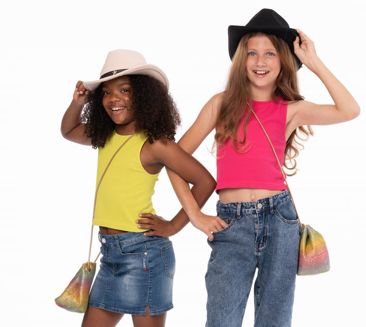 Gold & Rainbow Purse