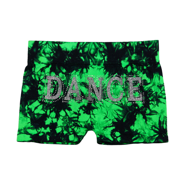 Girl's (7-10) "DANCE" Tie Dye Boy Shorts
