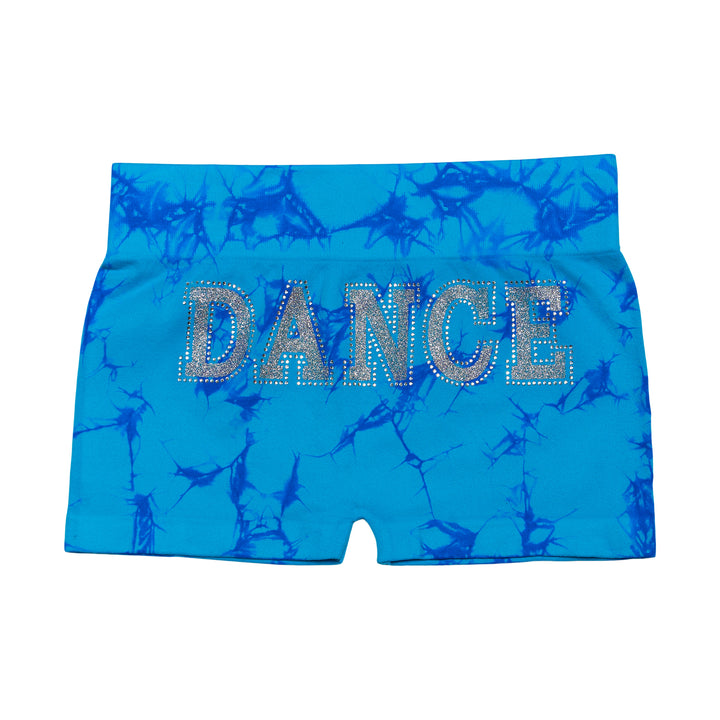 Girl's (7-10) "DANCE" Tie Dye Boy Shorts