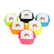Trucker Hat with a "Rainbow" Embellishment