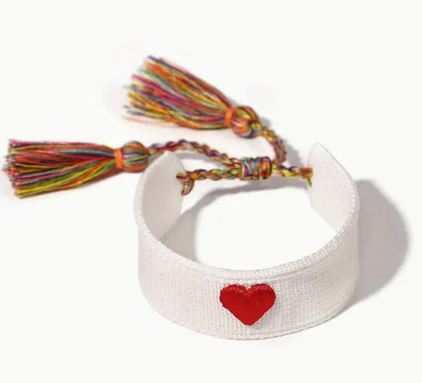Woven Tie Heart Bracelets