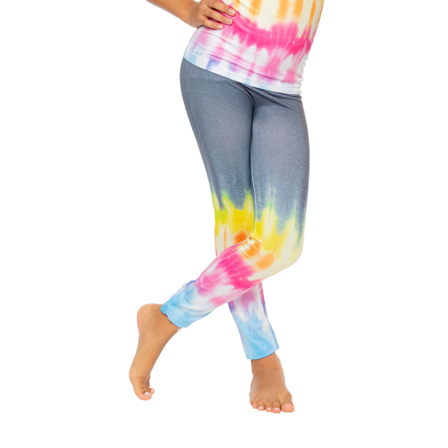 Pastel Rainbow Leggings, Tie Dye Leggings, Pastel Yoga Pants