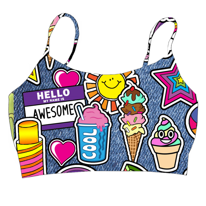 Girl's (10-14) Cool Vibes Bandeau Bra Cami