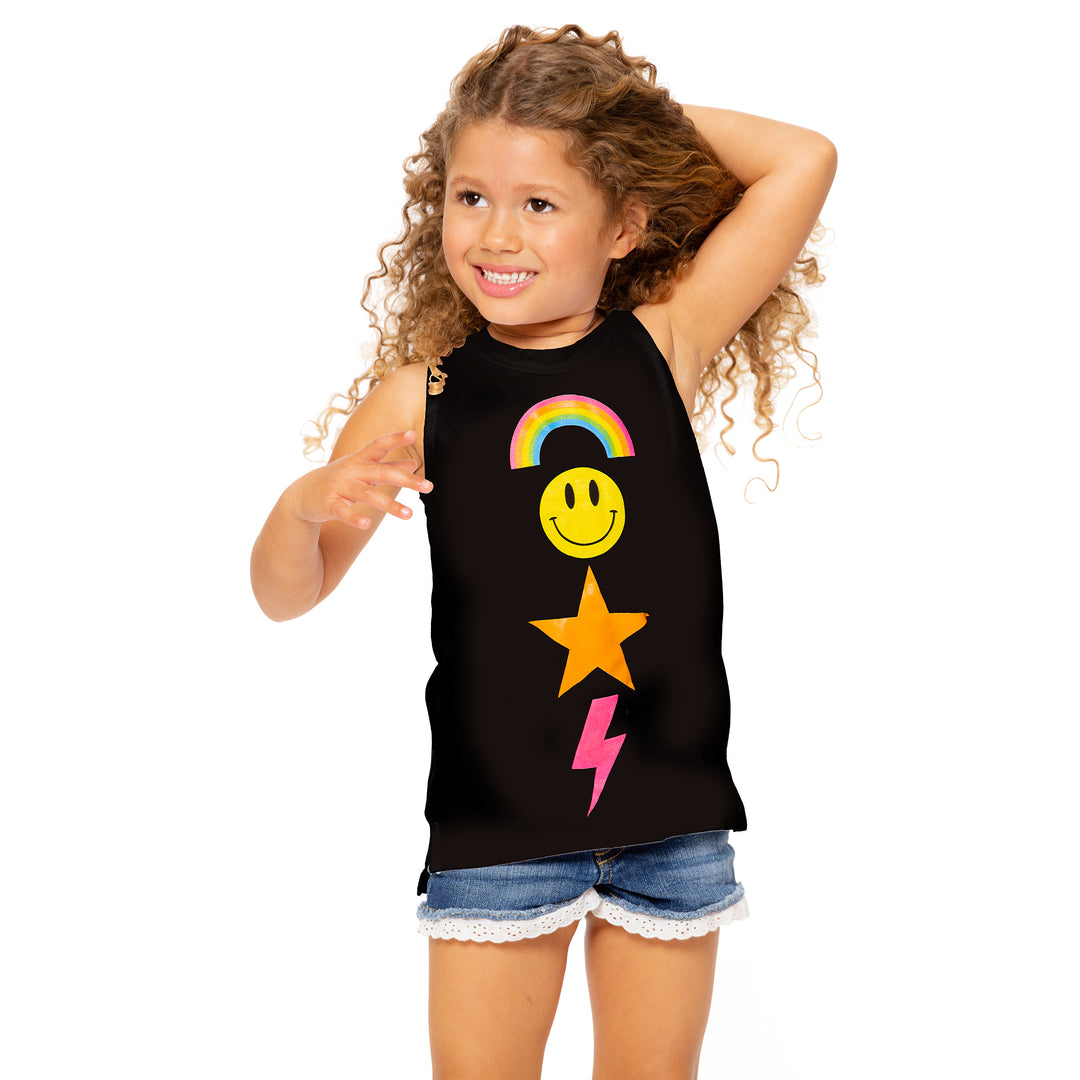 Little Girls Rainbow, Star, Happy Faces, Lightning Bolt Screen