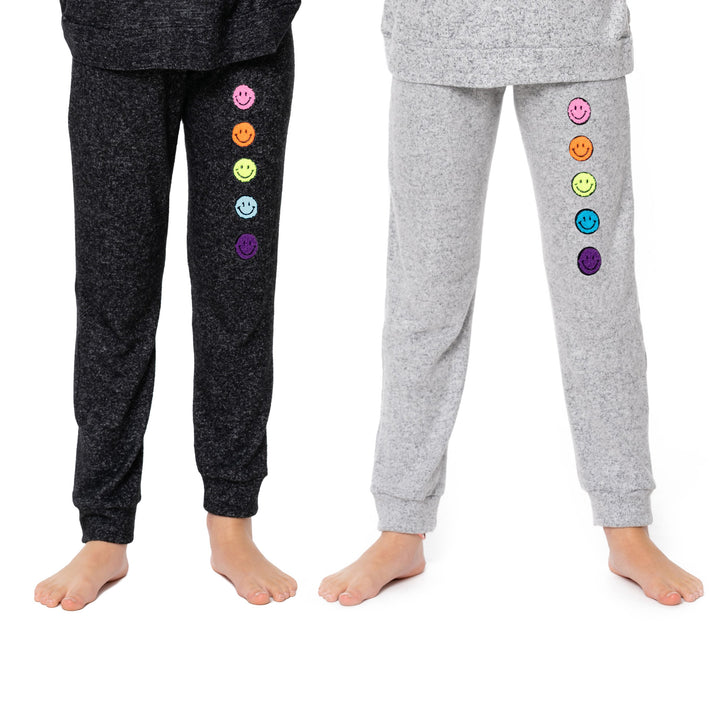 Girl's (8-14) Hacci Sweatpants with Baby Chenille Patches