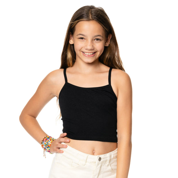 Girl's (8-12) Crop Cami with Adjustable Straps