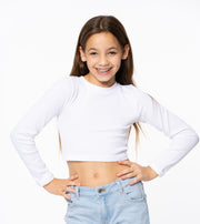 Girl's (8-14) Long Sleeve with Cut out X back