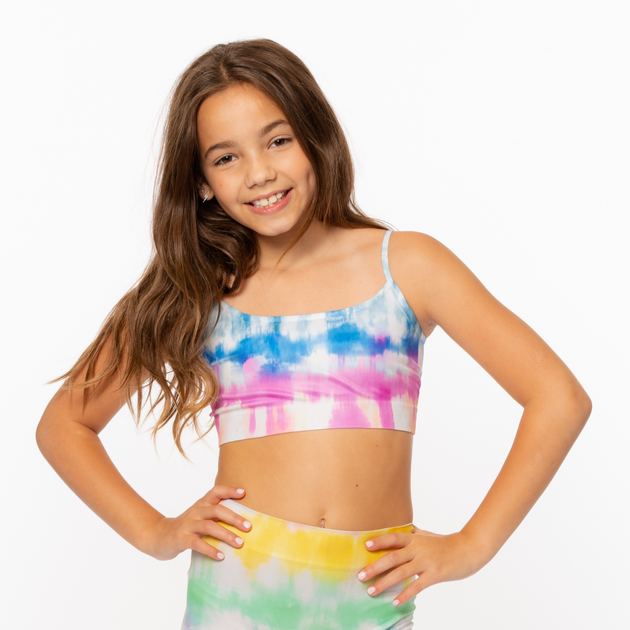 Girl's (8-14) Rainbow at Night Tie Dye Print Girls Bra Cami – Malibu Sugar