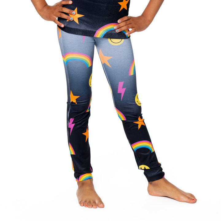 Little Girl's (4-7) Ombre with Icons Leggings
