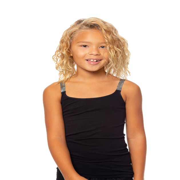 Girl's (7-10) Solid Ribbed Racer Back Tank Top