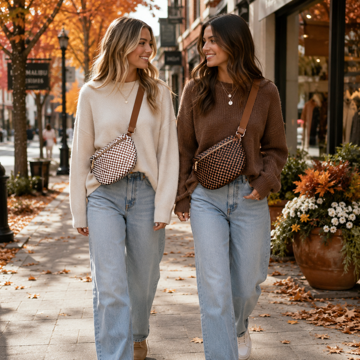 Checkered Crossbody Bags