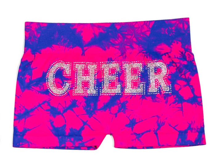 Girl's (7-10) CHEER Tie Dye Boy Shorts