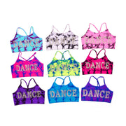 Little Girl's (4-6x) "DANCE" Tie Dye Bra Cami