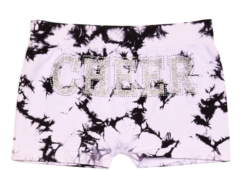 Little Girl's (4-6x) "CHEER" Tie Dye Boy Shorts