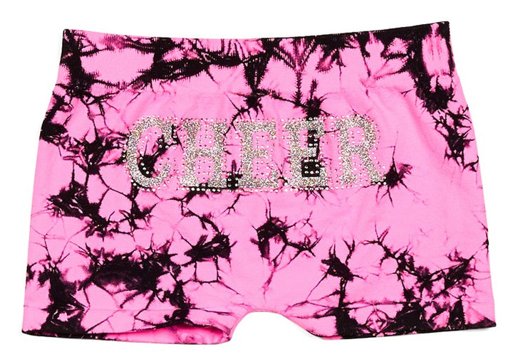 Little Girl's (4-6x) "CHEER" Tie Dye Boy Shorts