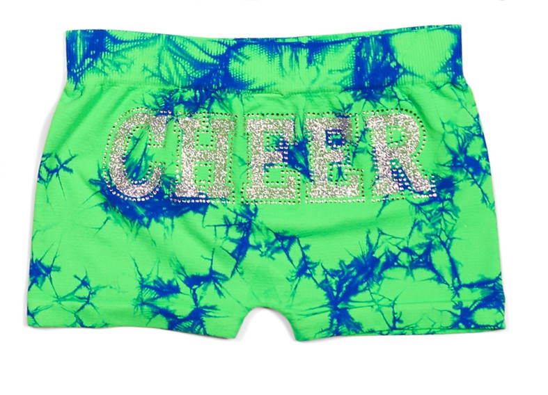 Little Girl's (4-6x) "CHEER" Tie Dye Boy Shorts