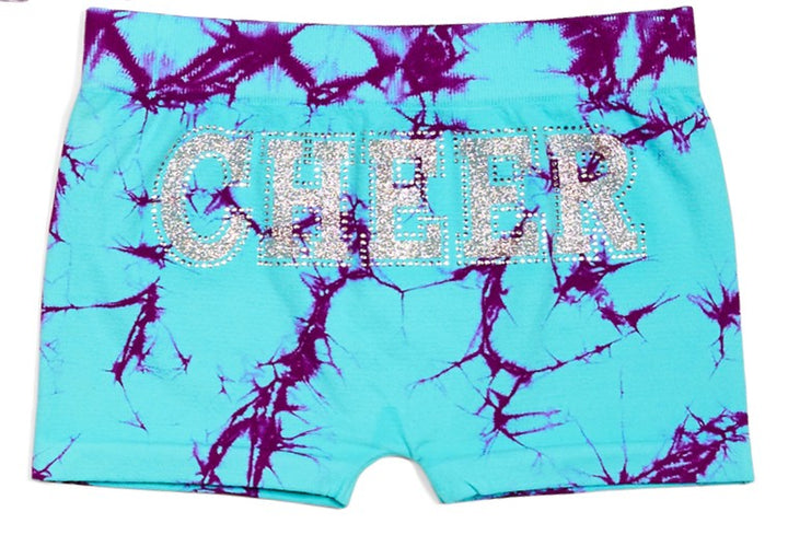Little Girl's (4-6x) "CHEER" Tie Dye Boy Shorts