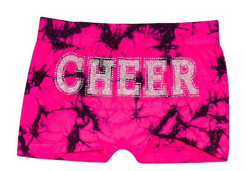 Little Girl's (4-6x) "CHEER" Tie Dye Boy Shorts
