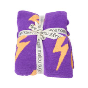 Malibu Sugars' Two Tone Lightning Bolt Reversible Blanket