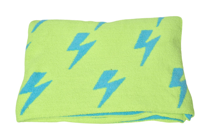 Malibu Sugars' Two Tone Lightning Bolt Reversible Blanket