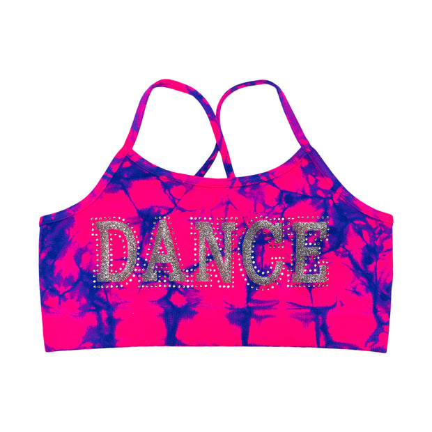 Little Girl's (4-6x) "DANCE" Tie Dye Bra Cami