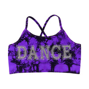 Little Girl's (4-6x) "DANCE" Tie Dye Bra Cami