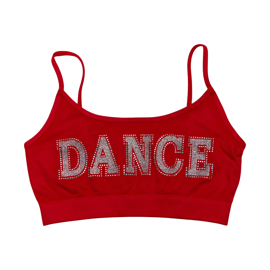 Girl's (8-14) "DANCE" Bandeau Bra Cami