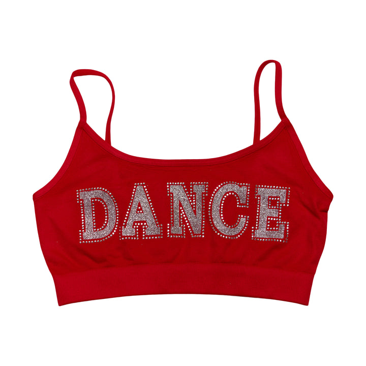 Girl's (8-14) "DANCE" Bandeau Bra Cami