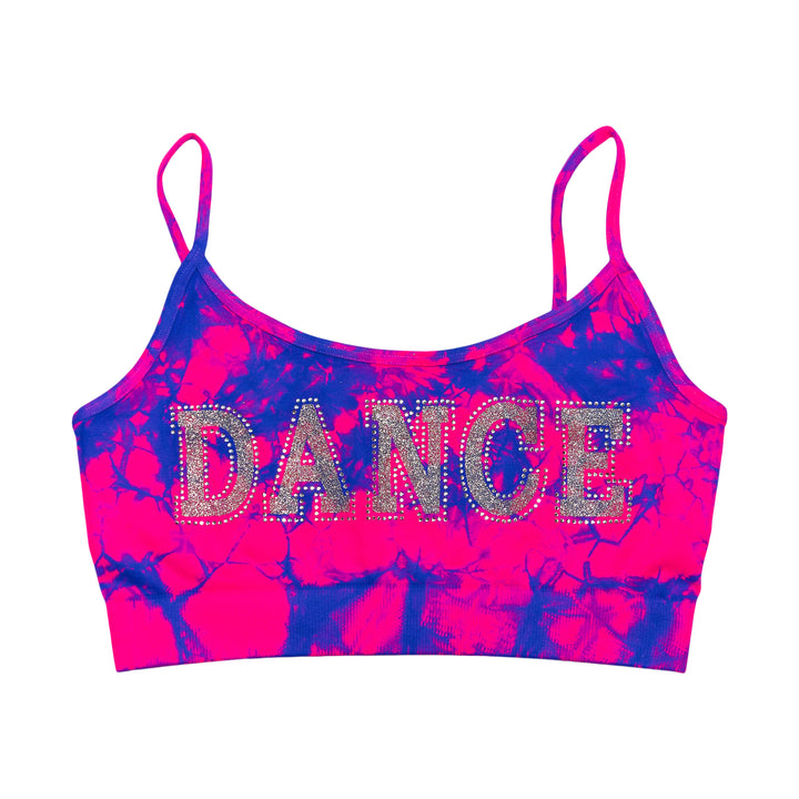 Girls (8-14) "DANCE" Tie Dye Bandeau Bra Cami