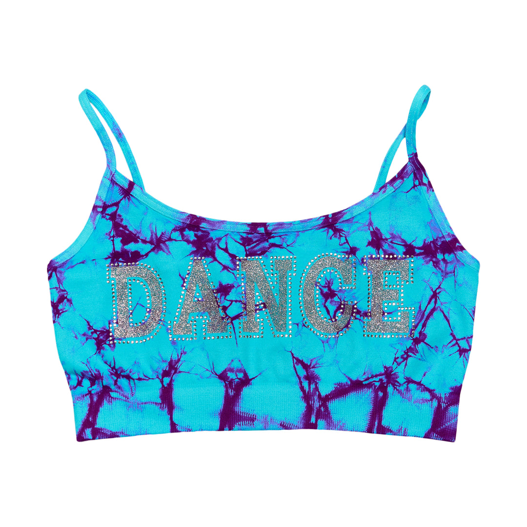 Girls (8-14) "DANCE" Tie Dye Bandeau Bra Cami