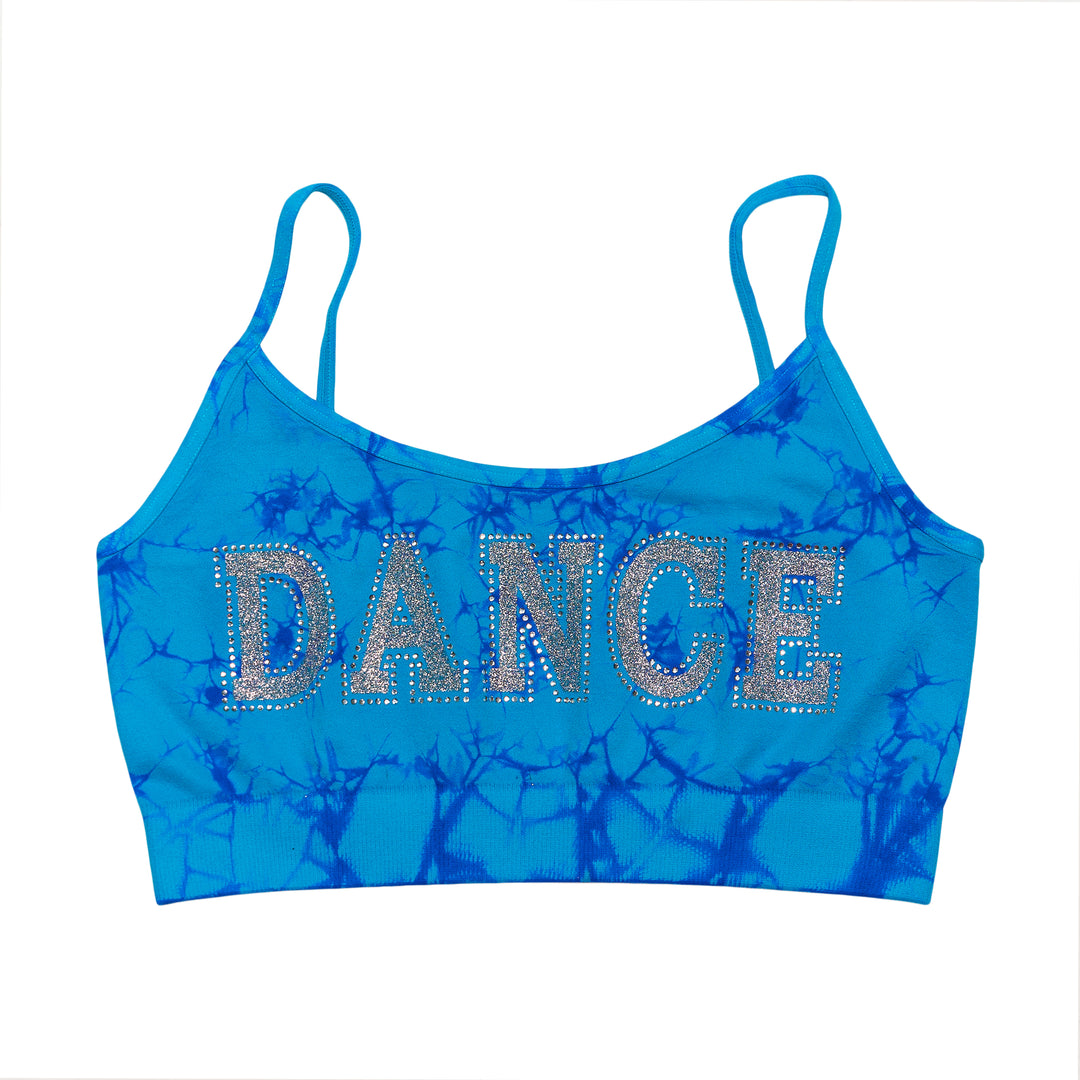 Girls (8-14) "DANCE" Tie Dye Bandeau Bra Cami