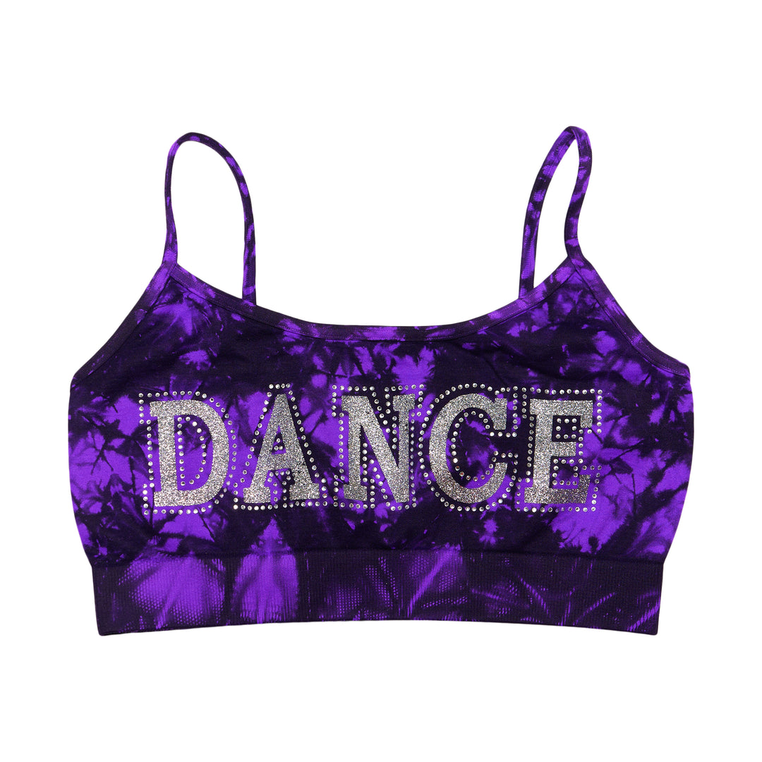 Girls (8-14) "DANCE" Tie Dye Bandeau Bra Cami