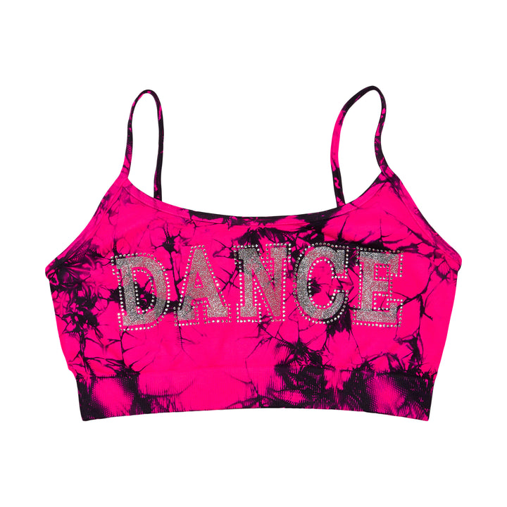 Girls (8-14) "DANCE" Tie Dye Bandeau Bra Cami