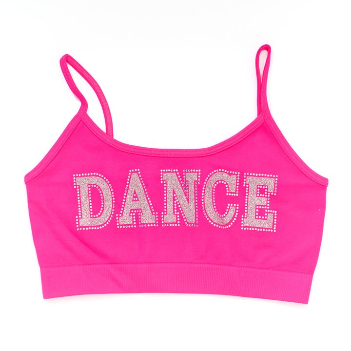 Girl's (8-14) "DANCE" Bandeau Bra Cami