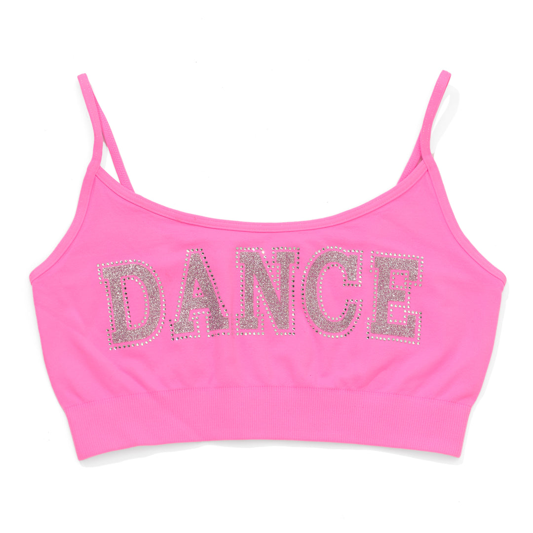 Girl's (8-14) "DANCE" Bandeau Bra Cami