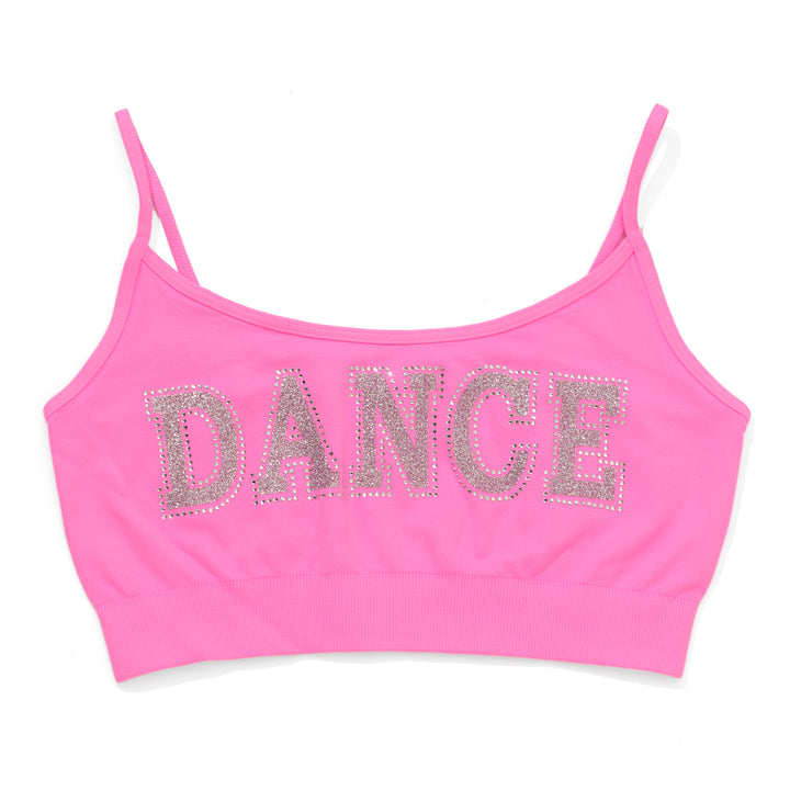 Girl's (8-14) "DANCE" Bandeau Bra Cami