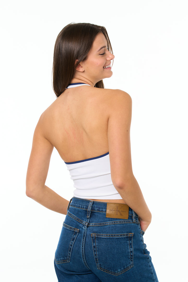 Junior 2 Color Contrast Halter Top