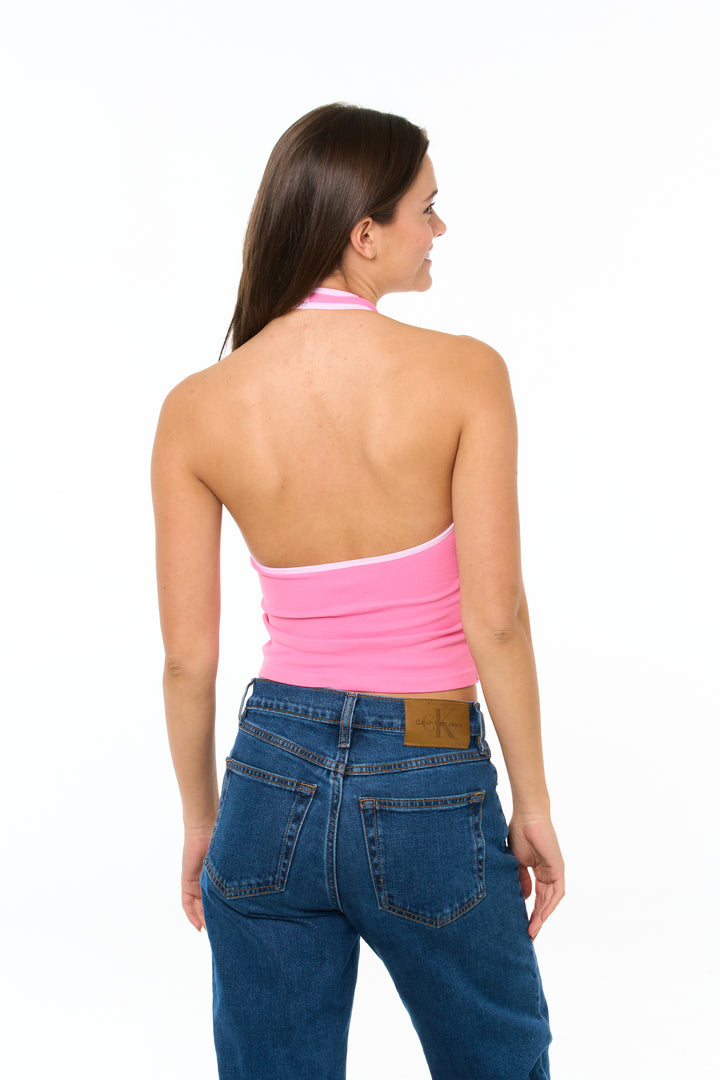 Junior 2 Color Contrast Halter Top