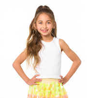 Little Girl's (4-7) Sleeveless Ribbed Top