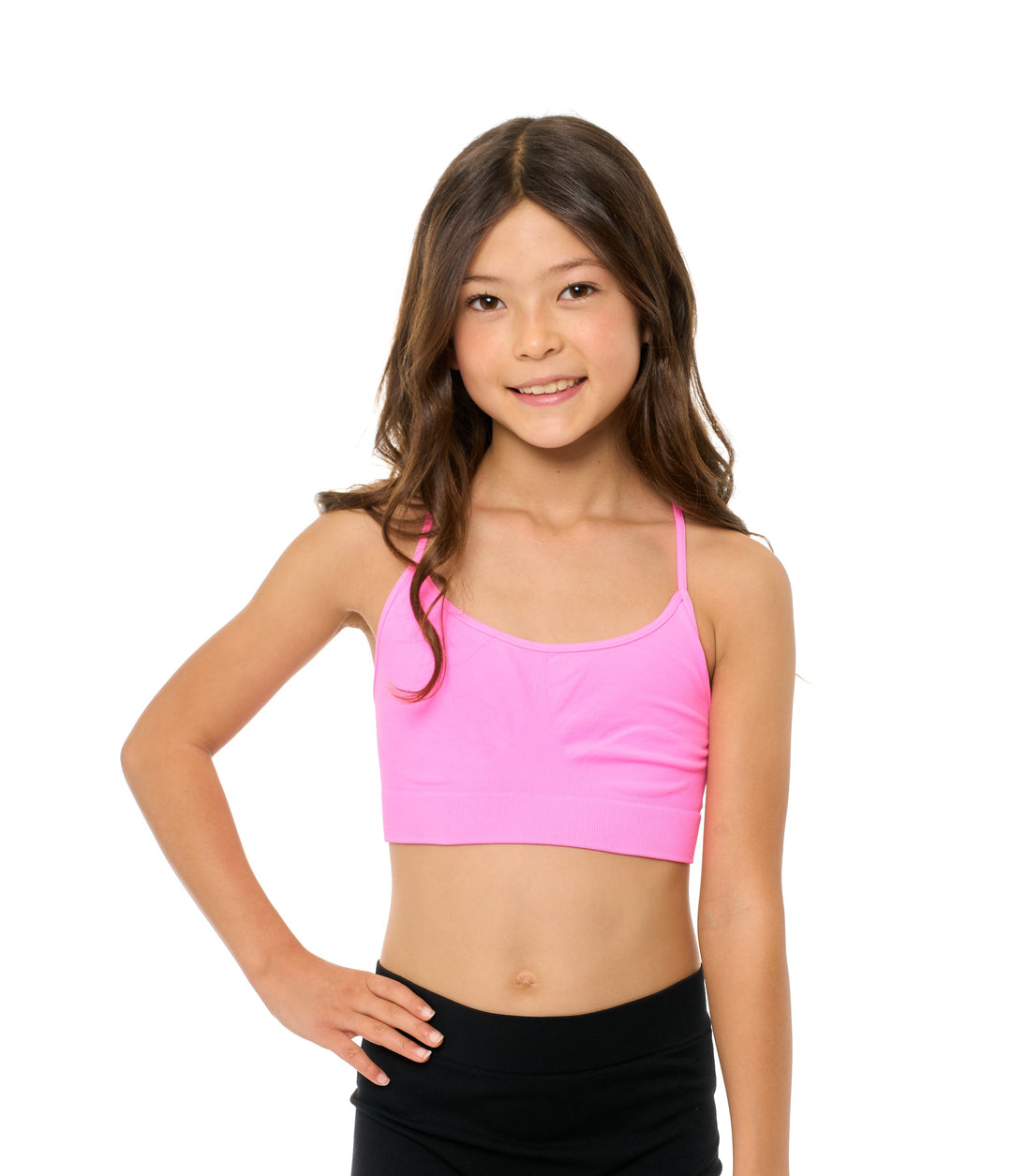 Girl's (8-14) Solid Bra Cami