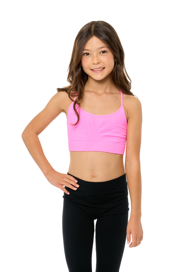 Girl's (8-14) Solid Bra Cami