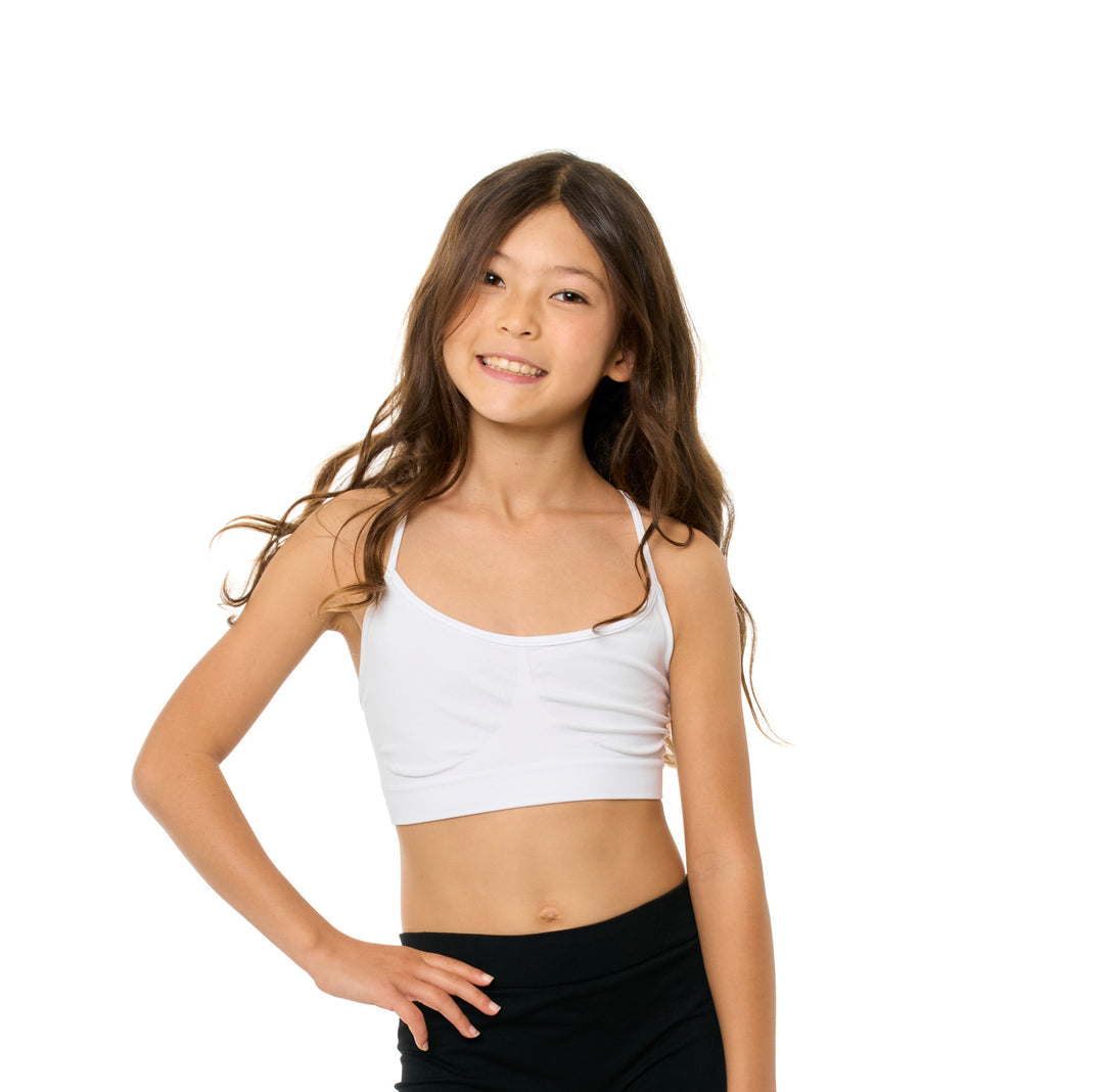 Girl's (8-14) Solid Bra Cami