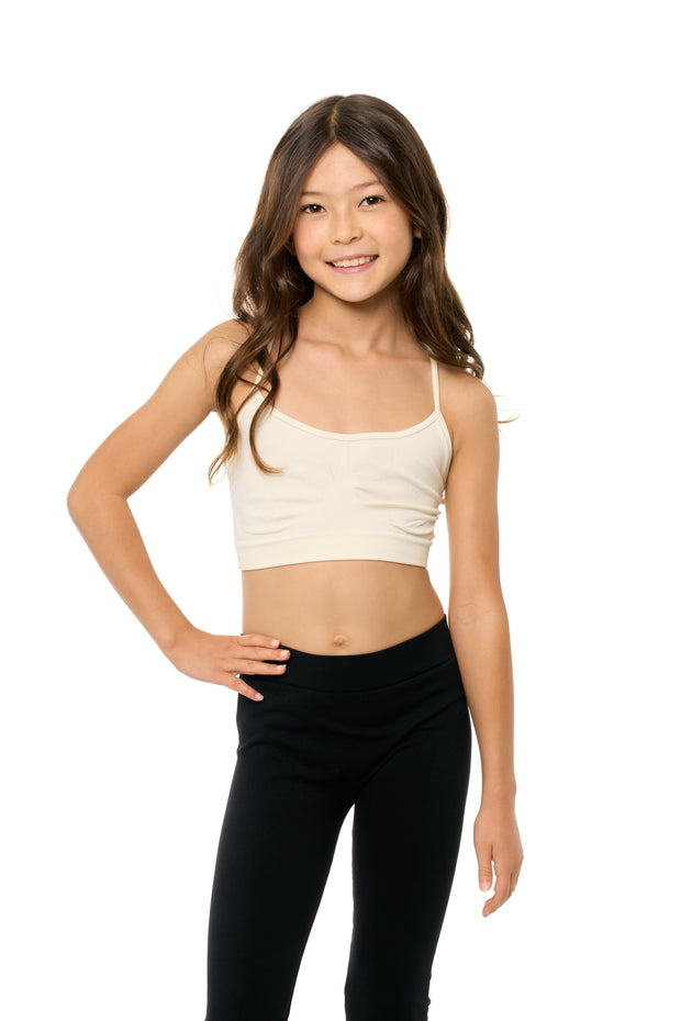 Girl's (8-14) Solid Bra Cami
