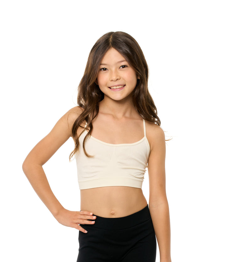 Girl's (8-14) Solid Bra Cami