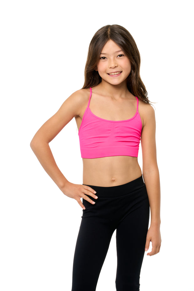Girl's (8-14) Solid Bra Cami