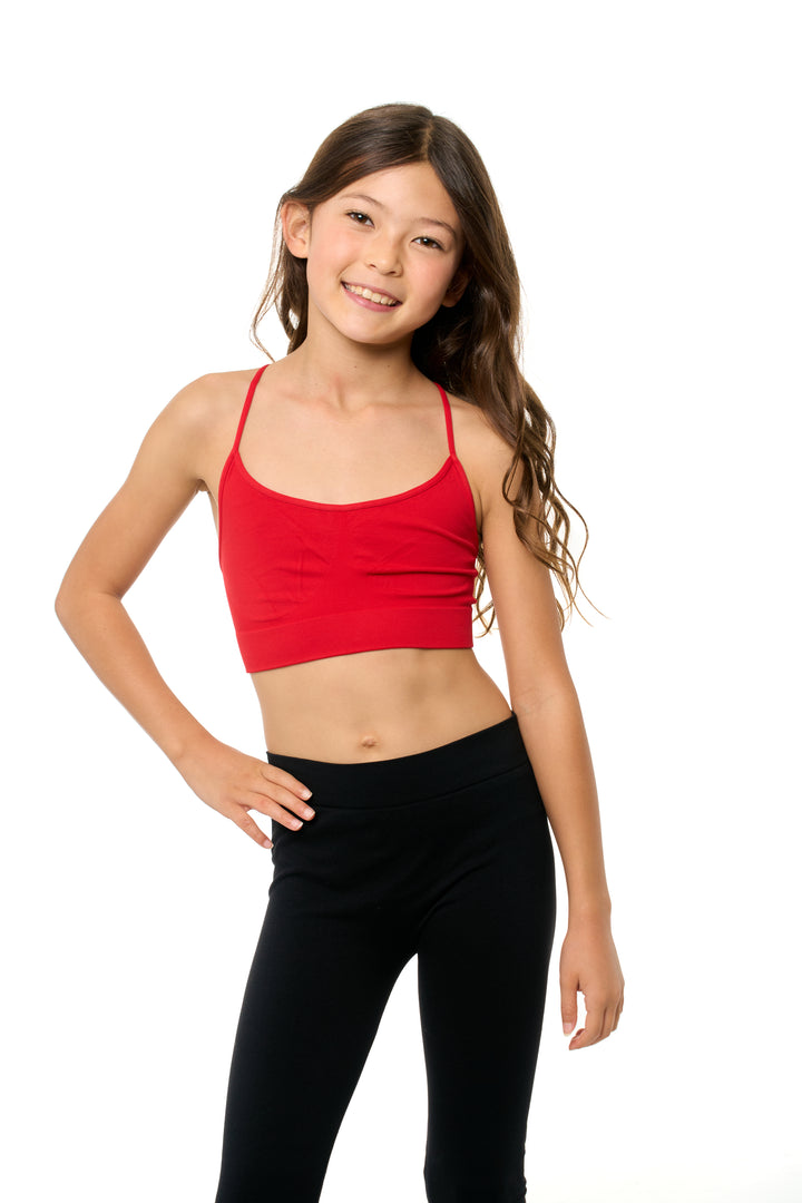 Girl's (8-14) Solid Bra Cami